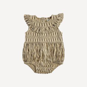 NWT Kate Quinn Sketched Argyle Sleeveless Ruffle Bubble 12-18m